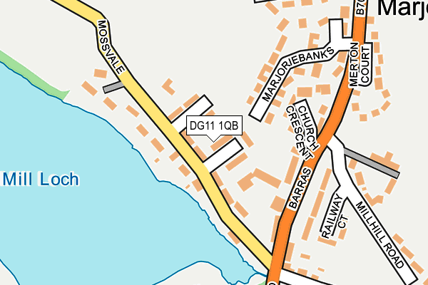 DG11 1QB map - OS OpenMap – Local (Ordnance Survey)