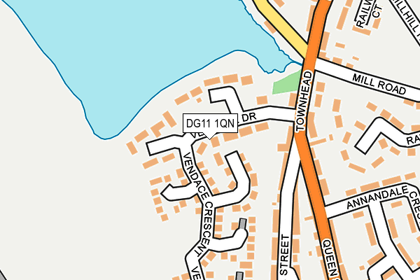DG11 1QN map - OS OpenMap – Local (Ordnance Survey)