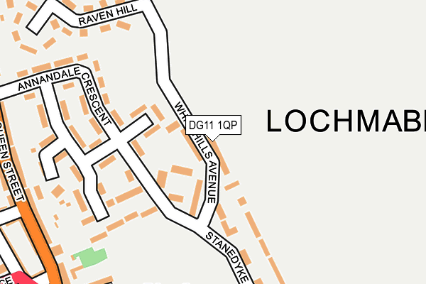 DG11 1QP map - OS OpenMap – Local (Ordnance Survey)
