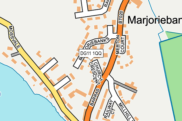 DG11 1QQ map - OS OpenMap – Local (Ordnance Survey)