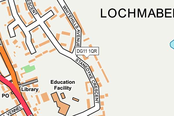 DG11 1QR map - OS OpenMap – Local (Ordnance Survey)