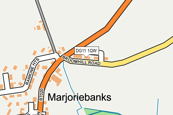 DG11 1QW map - OS OpenMap – Local (Ordnance Survey)