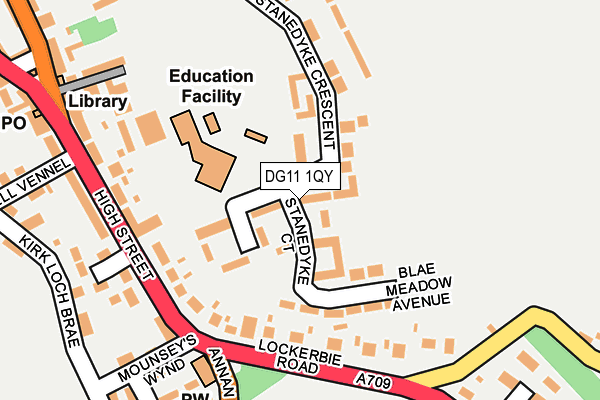 DG11 1QY map - OS OpenMap – Local (Ordnance Survey)
