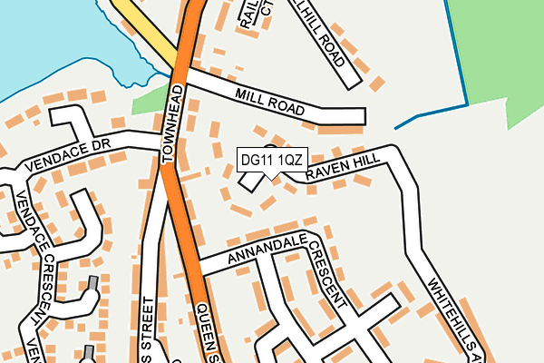 DG11 1QZ map - OS OpenMap – Local (Ordnance Survey)