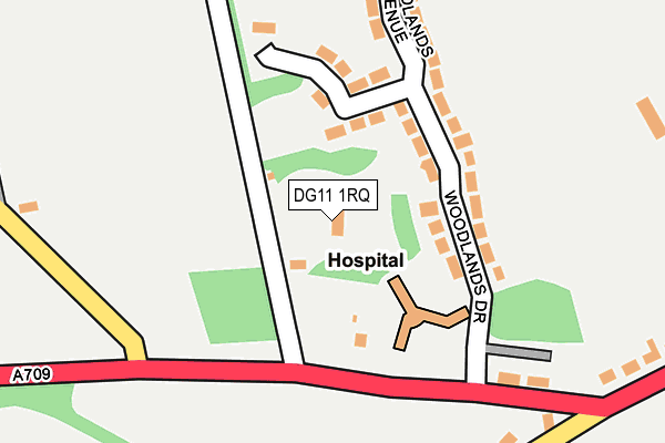 DG11 1RQ map - OS OpenMap – Local (Ordnance Survey)