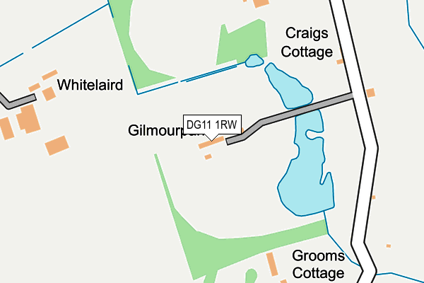DG11 1RW map - OS OpenMap – Local (Ordnance Survey)