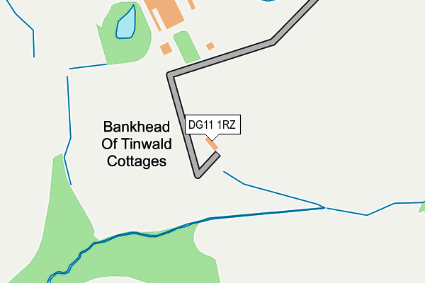 DG11 1RZ map - OS OpenMap – Local (Ordnance Survey)