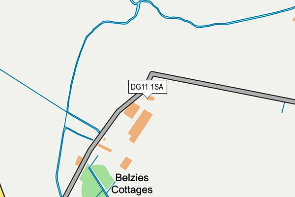 DG11 1SA map - OS OpenMap – Local (Ordnance Survey)