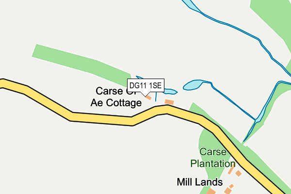 DG11 1SE map - OS OpenMap – Local (Ordnance Survey)
