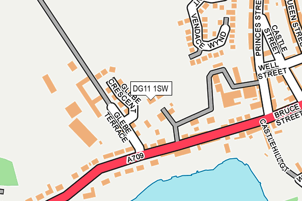 DG11 1SW map - OS OpenMap – Local (Ordnance Survey)