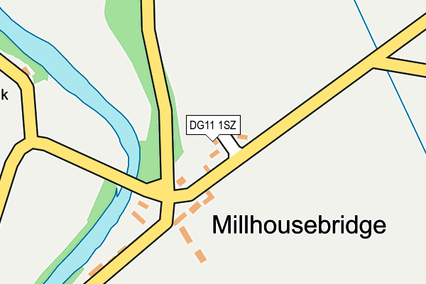 DG11 1SZ map - OS OpenMap – Local (Ordnance Survey)