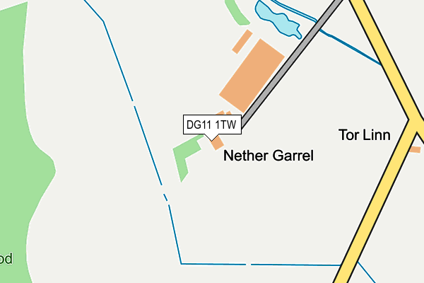 DG11 1TW map - OS OpenMap – Local (Ordnance Survey)