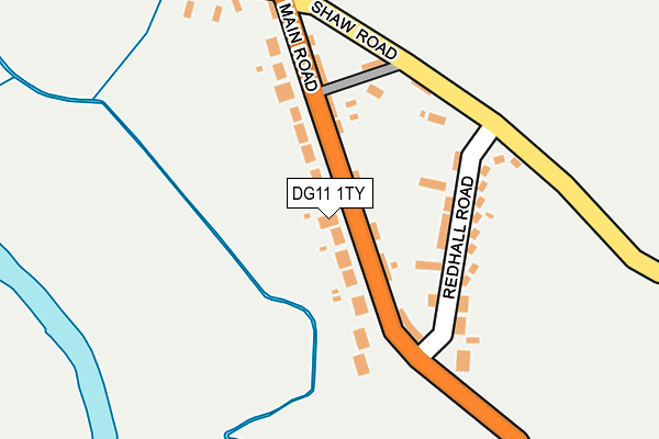 DG11 1TY map - OS OpenMap – Local (Ordnance Survey)