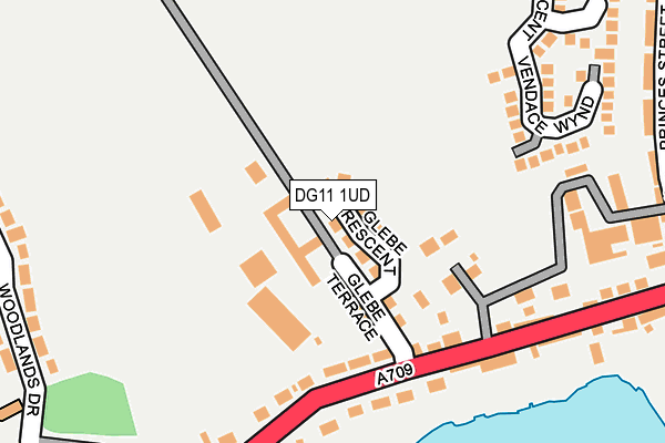 DG11 1UD map - OS OpenMap – Local (Ordnance Survey)