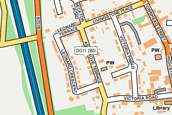 DG11 2BG map - OS OpenMap – Local (Ordnance Survey)