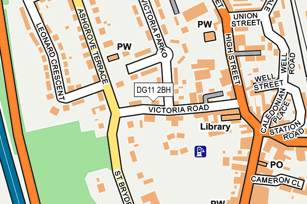 DG11 2BH map - OS OpenMap – Local (Ordnance Survey)