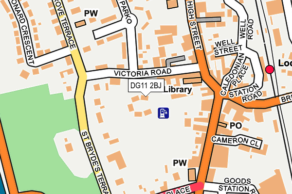 DG11 2BJ map - OS OpenMap – Local (Ordnance Survey)