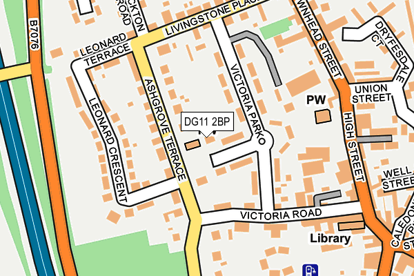 DG11 2BP map - OS OpenMap – Local (Ordnance Survey)