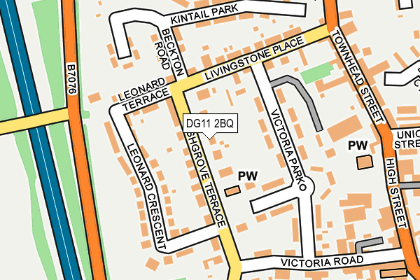 DG11 2BQ map - OS OpenMap – Local (Ordnance Survey)