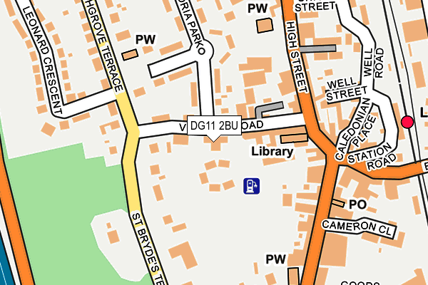 DG11 2BU map - OS OpenMap – Local (Ordnance Survey)