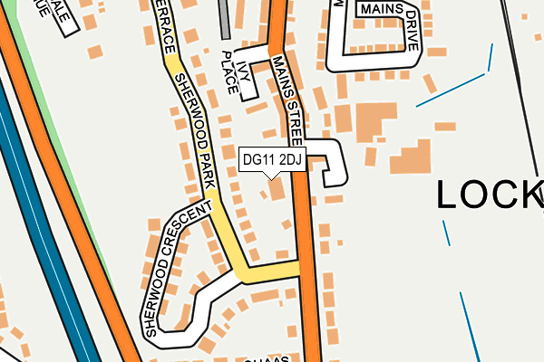 DG11 2DJ map - OS OpenMap – Local (Ordnance Survey)