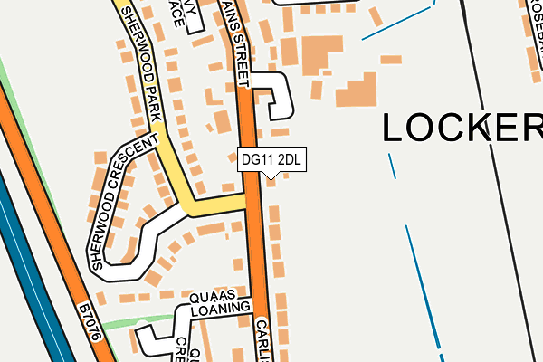 DG11 2DL map - OS OpenMap – Local (Ordnance Survey)
