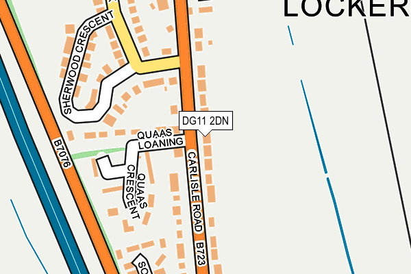 DG11 2DN map - OS OpenMap – Local (Ordnance Survey)