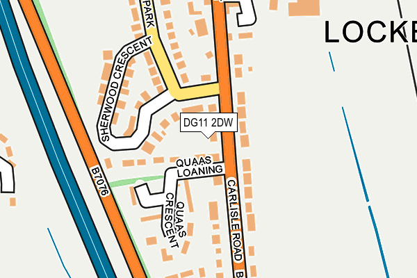 DG11 2DW map - OS OpenMap – Local (Ordnance Survey)