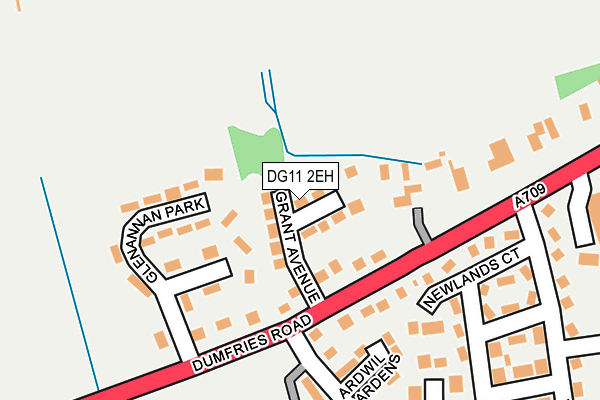 DG11 2EH map - OS OpenMap – Local (Ordnance Survey)