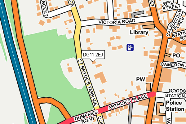 DG11 2EJ map - OS OpenMap – Local (Ordnance Survey)