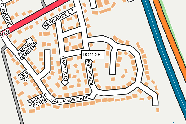 DG11 2EL map - OS OpenMap – Local (Ordnance Survey)