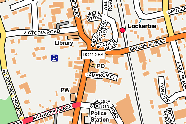 DG11 2ES map - OS OpenMap – Local (Ordnance Survey)
