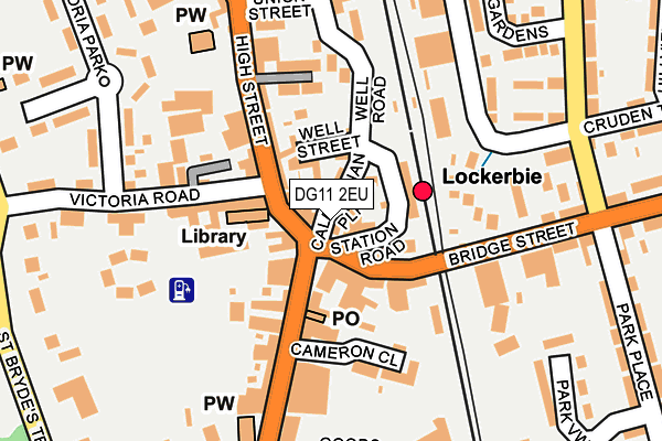 DG11 2EU map - OS OpenMap – Local (Ordnance Survey)