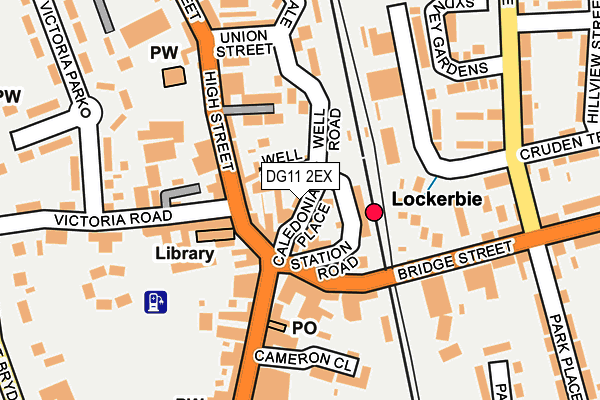 DG11 2EX map - OS OpenMap – Local (Ordnance Survey)