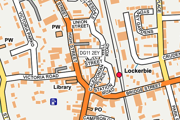 DG11 2EY map - OS OpenMap – Local (Ordnance Survey)