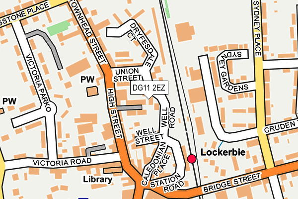 DG11 2EZ map - OS OpenMap – Local (Ordnance Survey)
