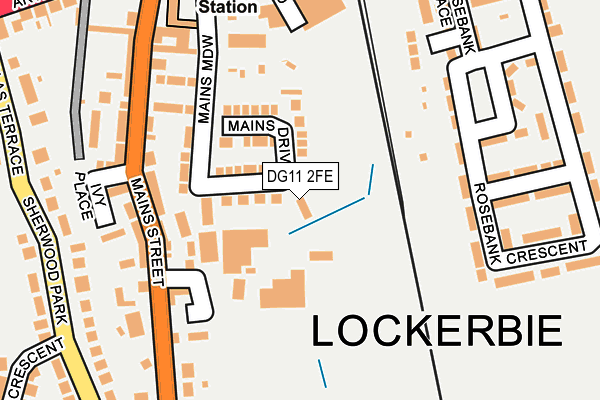 DG11 2FE map - OS OpenMap – Local (Ordnance Survey)