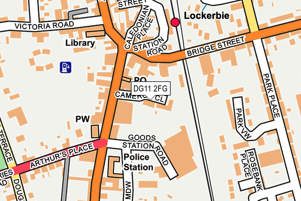DG11 2FG map - OS OpenMap – Local (Ordnance Survey)