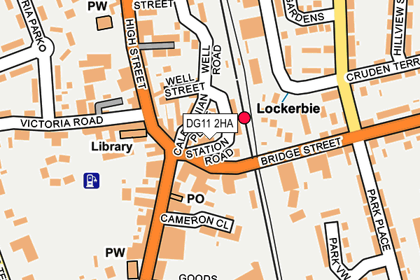 DG11 2HA map - OS OpenMap – Local (Ordnance Survey)