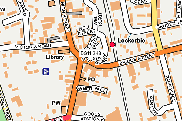 DG11 2HB map - OS OpenMap – Local (Ordnance Survey)
