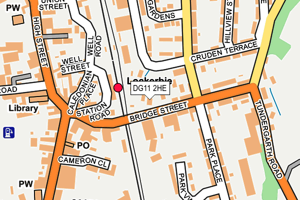 DG11 2HE map - OS OpenMap – Local (Ordnance Survey)