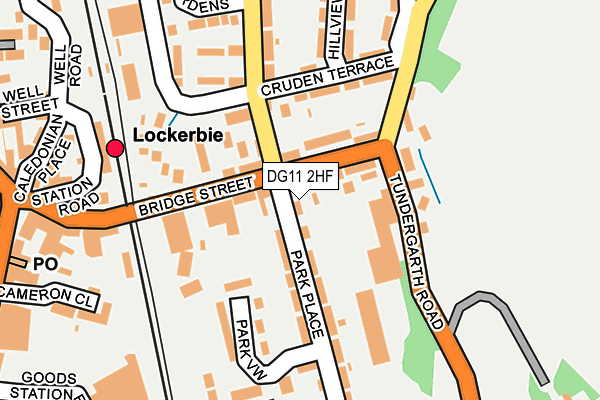 DG11 2HF map - OS OpenMap – Local (Ordnance Survey)