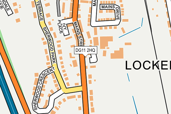 DG11 2HQ map - OS OpenMap – Local (Ordnance Survey)