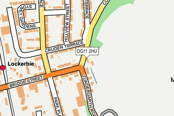 DG11 2HU map - OS OpenMap – Local (Ordnance Survey)