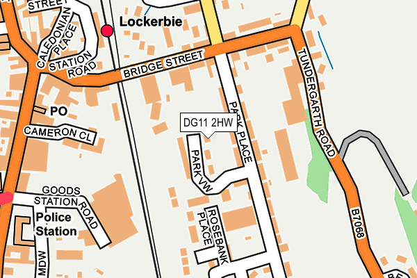 DG11 2HW map - OS OpenMap – Local (Ordnance Survey)