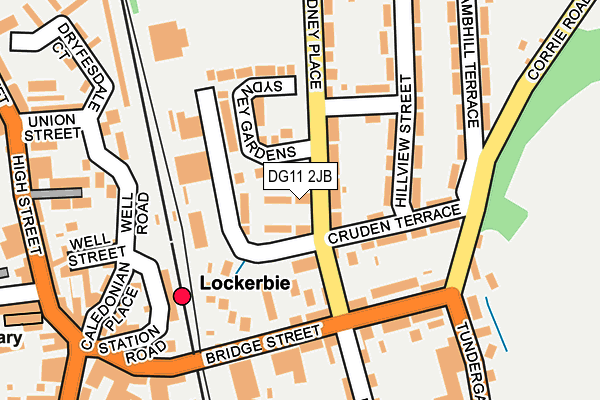 DG11 2JB map - OS OpenMap – Local (Ordnance Survey)