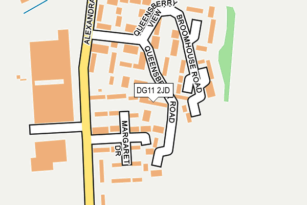 DG11 2JD map - OS OpenMap – Local (Ordnance Survey)