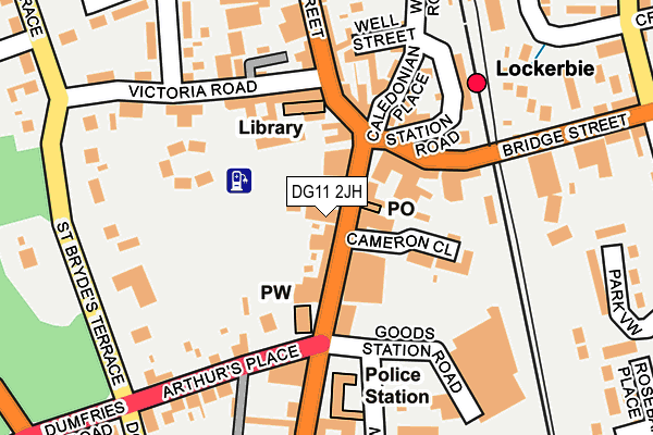 DG11 2JH map - OS OpenMap – Local (Ordnance Survey)