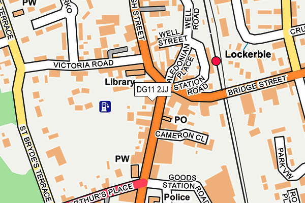 DG11 2JJ map - OS OpenMap – Local (Ordnance Survey)