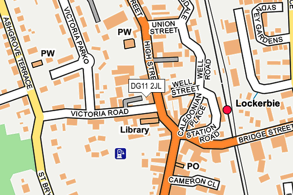 DG11 2JL map - OS OpenMap – Local (Ordnance Survey)